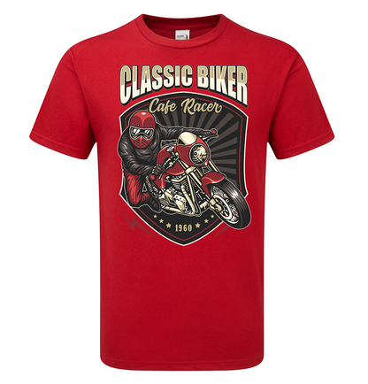 Cafe Racer Classic Biker T-Shirt - Scattee