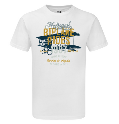 Vintage Bi-Plane T-Shirt - Funky Aviation