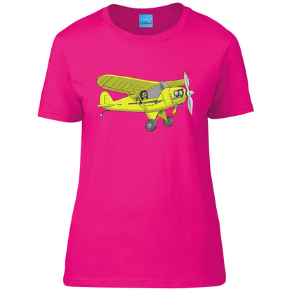 Piper Cub Ladies T-Shirt - Funky Aviation