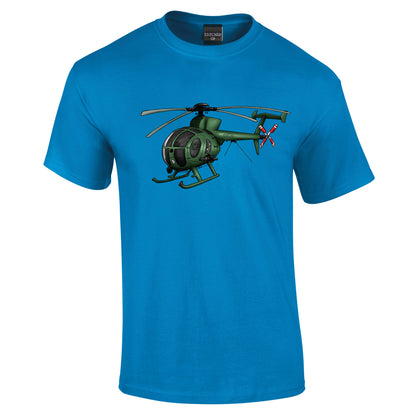 Hughes Helicopter T-Shirt hand drawn - Funky Aviation