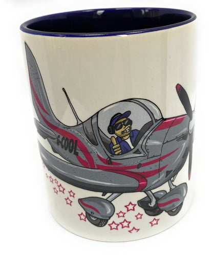 Eurostar EV97 Captain Cool Mug Limited Edition Red - Funky Aviation