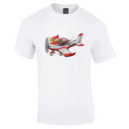 Eurostar EV97 Cat and Dog Cartoon T-Shirt - Funky Aviation