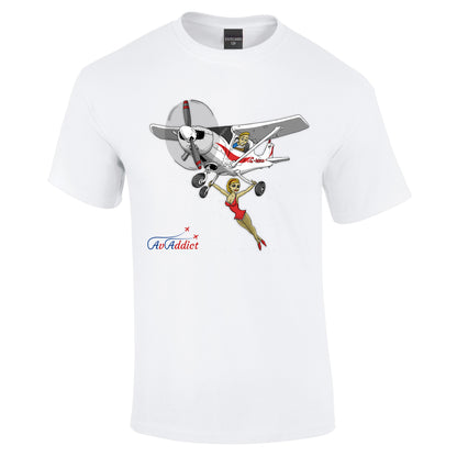 Fly High trapeze Cessna Cartoon T-Shirt - Funky Aviation