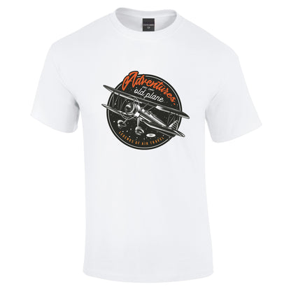 Adventures in an Old Plane T-Shirt - Funky Aviation