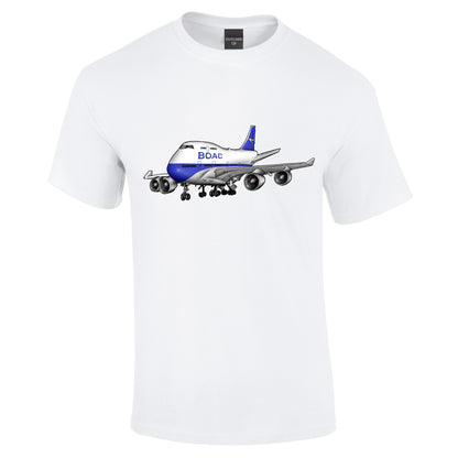 BOAC Boeing 747 Retro T-Shirt - Funky Aviation