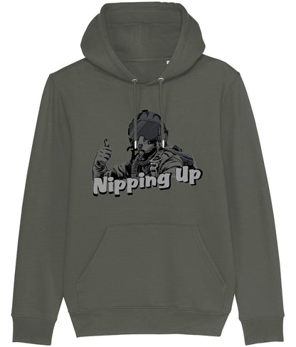 Nipping Up Fighter Pilot Hoodie - Funky Aviation
