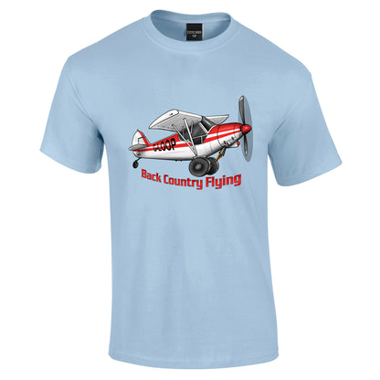 Super Cub Back Country Flying Pilot T-Shirt - Funky Aviation