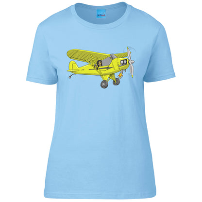 Piper Cub Ladies T-Shirt - Funky Aviation