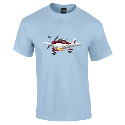 Piper PA28 Cartoon T-Shirt - Funky Aviation