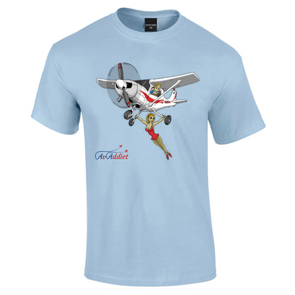 Fly High trapeze Cessna Cartoon T-Shirt - Funky Aviation