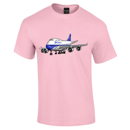 BOAC Boeing 747 Retro T-Shirt - Funky Aviation
