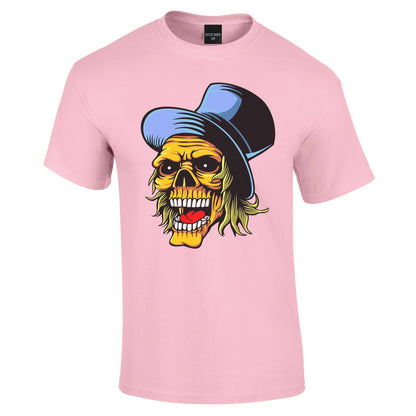 Top Hat Skull Design T-Shirt - Funky Aviation