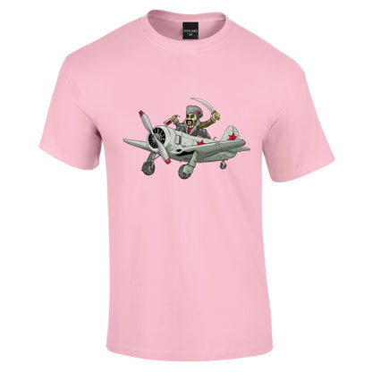 Yak Aircraft Cossack Cartoon T-Shirt - Funky Aviation