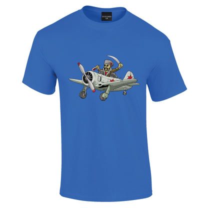 Yak Aircraft Cossack Cartoon T-Shirt - Funky Aviation