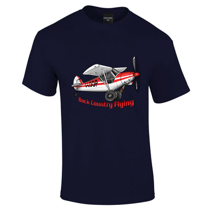 Super Cub Back Country Flying Pilot T-Shirt - Funky Aviation