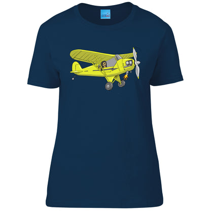 Piper Cub Ladies T-Shirt - Funky Aviation