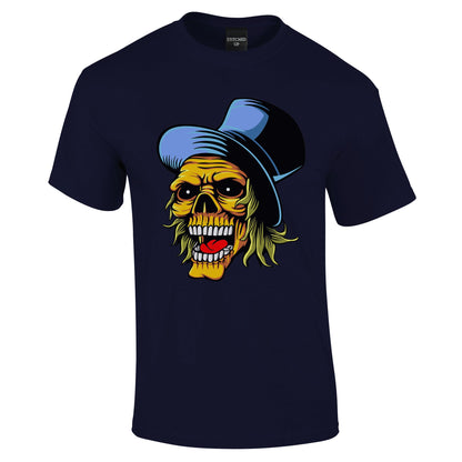 Top Hat Skull Design T-Shirt - Funky Aviation