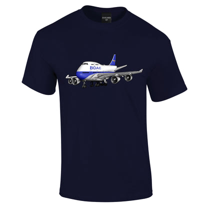 BOAC Boeing 747 Retro T-Shirt - Funky Aviation