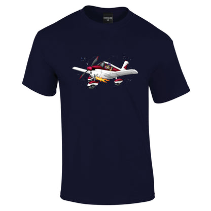 Piper PA28 Cartoon T-Shirt - Funky Aviation