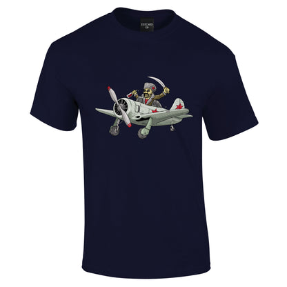 Yak Aircraft Cossack Cartoon T-Shirt - Funky Aviation