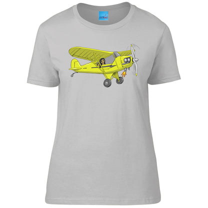 Piper Cub Ladies T-Shirt - Funky Aviation