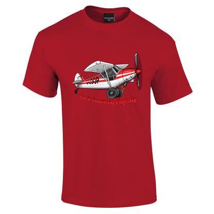 Super Cub Back Country Flying Pilot T-Shirt - Funky Aviation