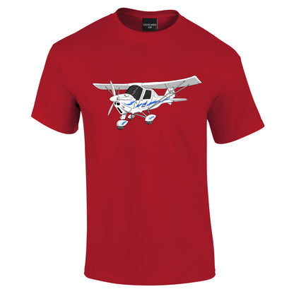 Ikarus C42 Microlight T-Shirt Blue Decals - Funky Aviation