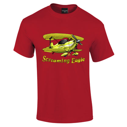 Christen Eagle Aerobatic T-Shirt Yellow - Funky Aviation
