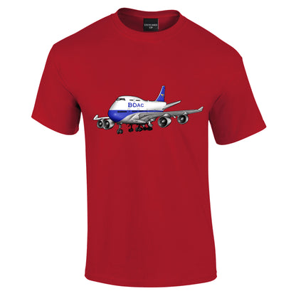 BOAC Boeing 747 Retro T-Shirt - Funky Aviation