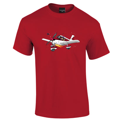 Piper PA28 Cartoon T-Shirt - Funky Aviation