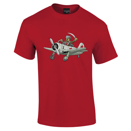 Yak Aircraft Cossack Cartoon T-Shirt - Funky Aviation