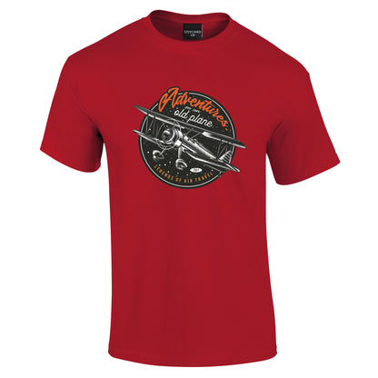Adventures in an Old Plane T-Shirt - Funky Aviation