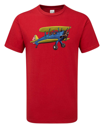 Boeing Stearman Cartoon T-Shirt