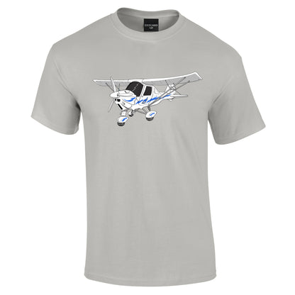 Ikarus C42 Microlight T-Shirt Blue Decals - Funky Aviation
