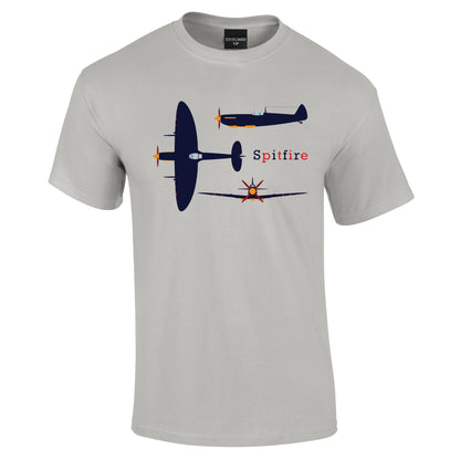 Spitfire profile  T-Shirt - Funky Aviation