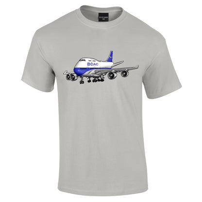 BOAC Boeing 747 Retro T-Shirt - Funky Aviation