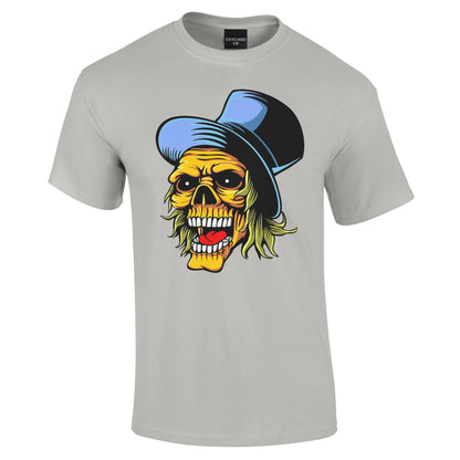 Top Hat Skull Design T-Shirt - Funky Aviation