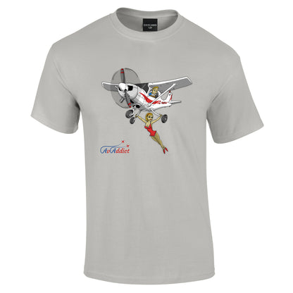 Fly High trapeze Cessna Cartoon T-Shirt - Funky Aviation