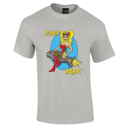 Bomb Babe Aircraft Nose Art T-Shirt - Funky Aviation