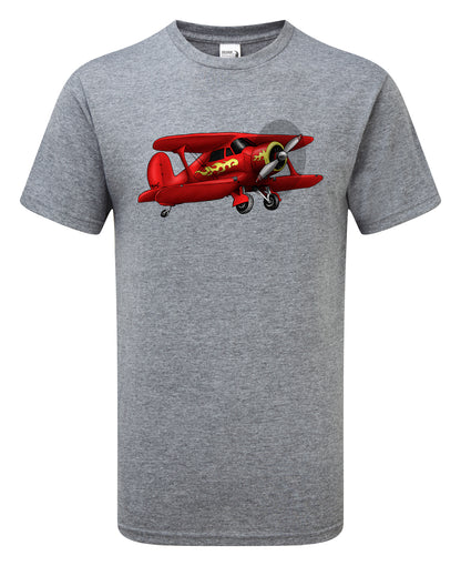 Staggerwing Cartoon T-Shirt - Funky Aviation