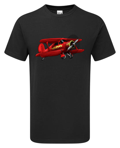 Staggerwing Cartoon T-Shirt - Funky Aviation