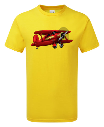 Staggerwing Cartoon T-Shirt - Funky Aviation