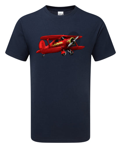 Staggerwing Cartoon T-Shirt - Funky Aviation