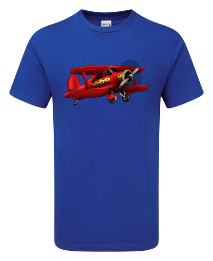 Staggerwing Cartoon T-Shirt - Funky Aviation