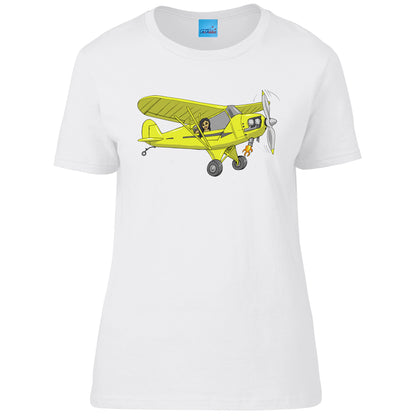 Piper Cub Ladies T-Shirt - Funky Aviation