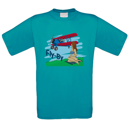 Fly By Crew Neck T-Shirt - Funky Aviation