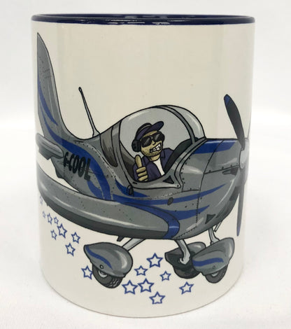 Eurostar EV97 Captain Cool Mug Limited Edition Blue - Funky Aviation