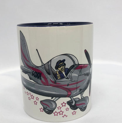 Eurostar EV97 Captain Cool Mug Limited Edition Red - Funky Aviation