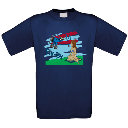 Fly By Crew Neck T-Shirt - Funky Aviation