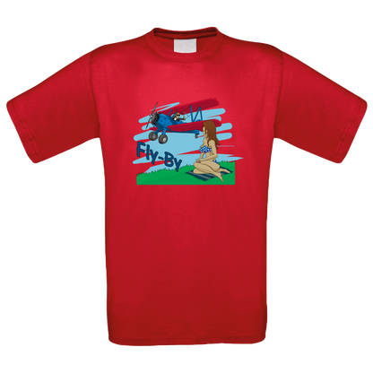 Fly By Crew Neck T-Shirt - Funky Aviation